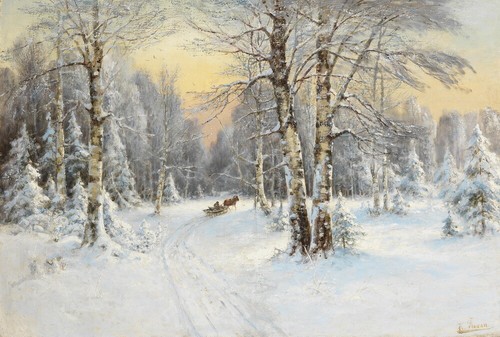 Quadro olio paesaggio