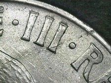1 LIRA 1940 ERRORE - LINEA IN RILIEVO E IN INCUSO AL DRITTO [T298]