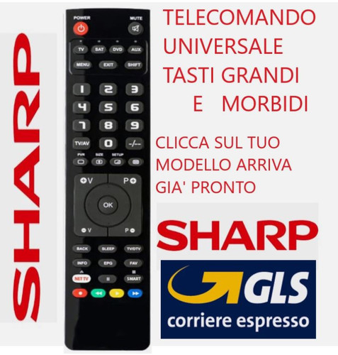 Telecomando universale sharp - telecomando,