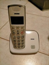 BRONDI BRAVO GOLD CORDLESS GRANDI TASTI CON VIVAVOCE COLORE BIANCO