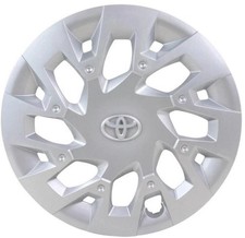 SERIE 4 BORCHIE - 4 COPRICERCHI COPPE RUOTA 15 PER TOYOTA AYGO ORIGINALI TOYOTA