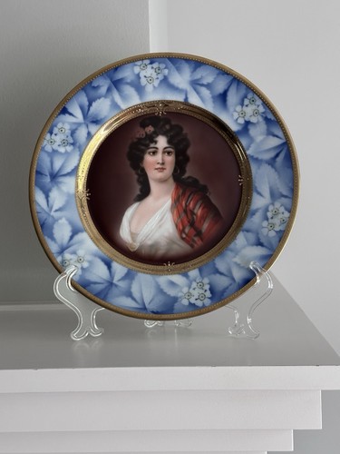Antico piatto ritratto marchio