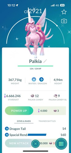 Pokémon shiny palkia - go,