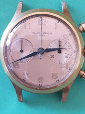 Baume & Mercier Geneve,  cronografo di Mm. 36,00 dorato e acciao.