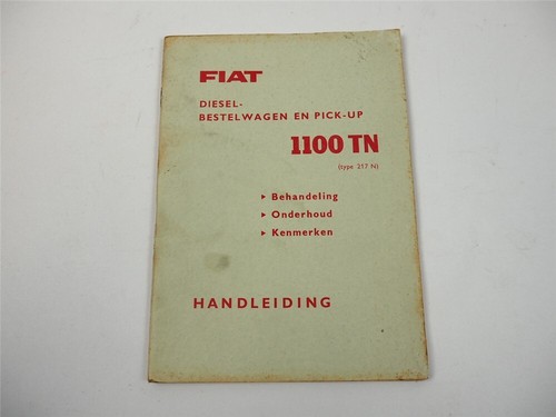 Fiat 1100tn tipo 217n diesel - fiat,