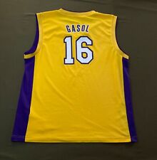 MAGLIA CANOTTA JERSEY BASKET ADIDAS LAKERS PAU GASOL VINTAGE NBA TAGLIA L