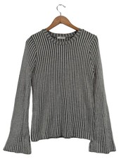 ASOS maglione donna manica lunga maglia a costine grigio taglia 38/M
