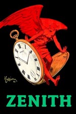 Poster Manifesto Locandina Pubblicitaria d'Epoca Stampa Vintage Orologi Zenith