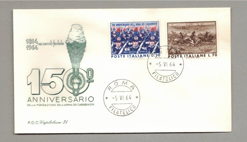 Italia 1964 carabinieri fdc - 1964,