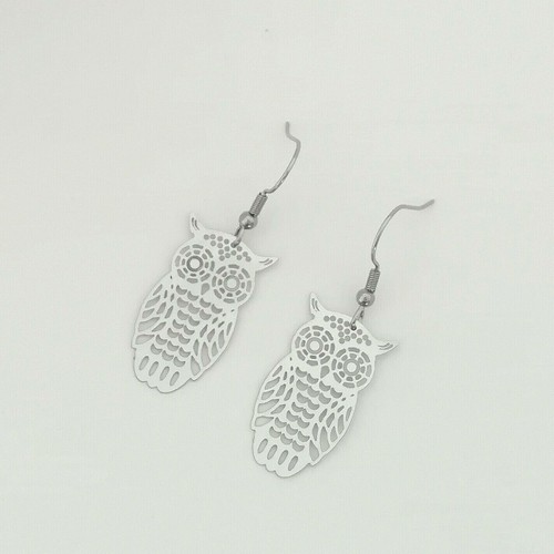 Orecchini argento gufo - orecchini,