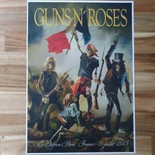 GUNS N'ROSES PARIS 2023 cm. 31x42 - POSTER formato A3 repro