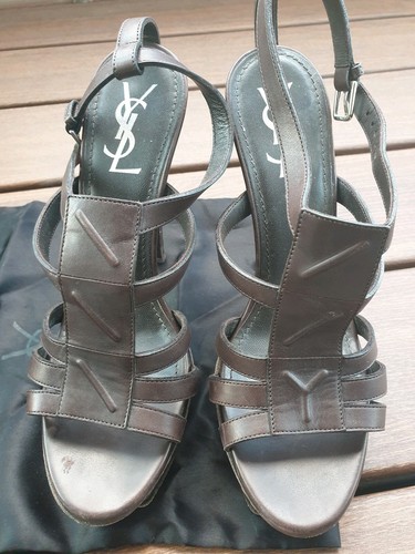 Sandali ysl tribute marrone - sandali,