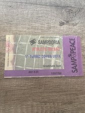 Biglietto Coppa Calcio Sampdoria-Athletic Bilbao 1997 (Spagna,Belgio,Olanda)