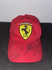 Cappellino ferrari autografato - ferrari,