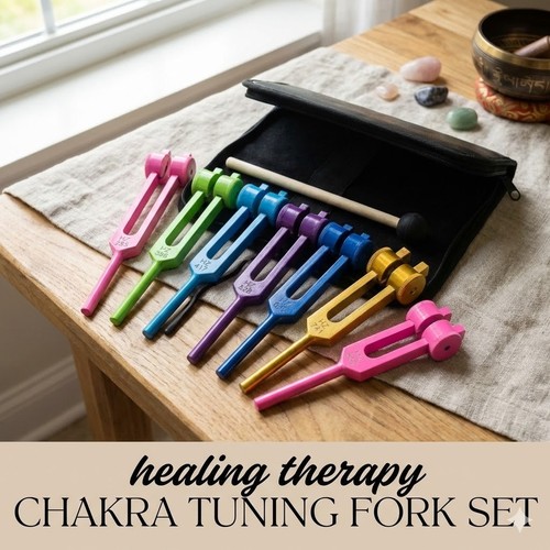 Set forchette tuning chakra - set,