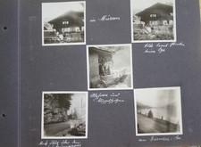 11 foto foglio album 1926 Mürren moto NSU lago di Brienz Interlaken Thun IK