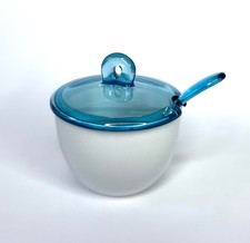 Guzzini zuccheriera bianco/azzurro NUOVA!