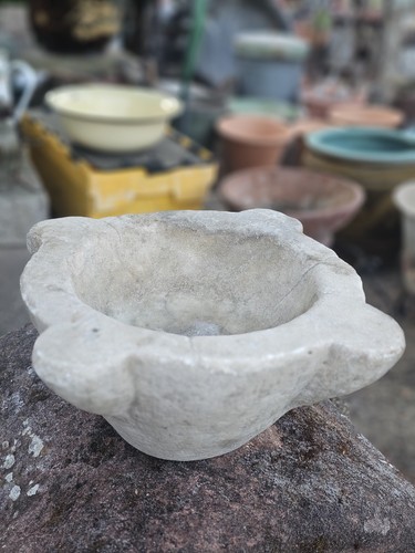 Antico mortaio marmo - mortaio,