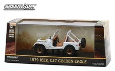 Greenlight 1:43 Dukes Of Hazzard Jeep CJ-7 Golden Eagle Auto In Metallo - 86572