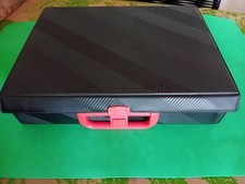 2 Valigette nere porta cassette vintage anni 90, una da 24 e una da 12