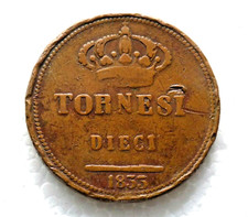 10 Tornesi 1833 Ferdinando