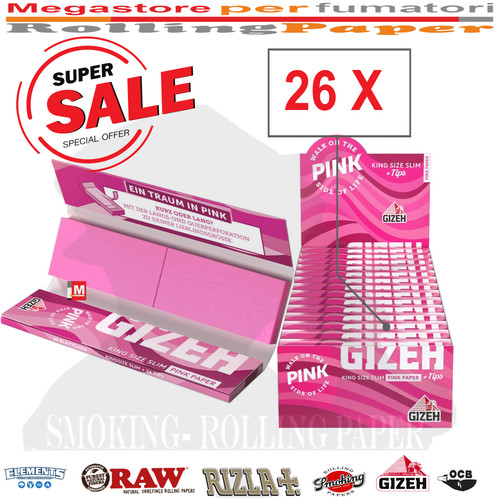 Cartine giza king size - cartine, pink