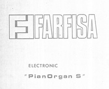 FARFISA PIANORGAN S Service Manual Repair Diagrams Schaltplan Techniques