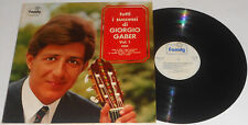 GIORGIO GABER TUTTI I SUCCESSI DI GIORGIO GABER VOL.1 LP 1972
