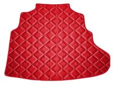 Rosso EcoPelle Trapuntata Tappeto bagagliaio per Mercedes C W205 berlina sedili