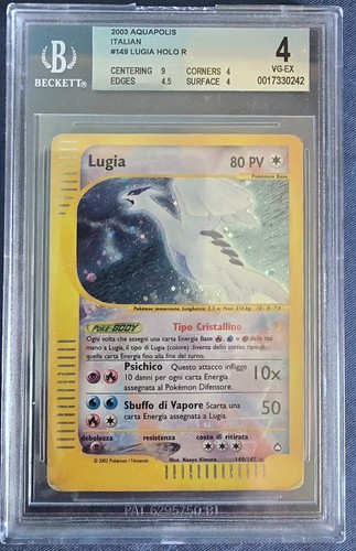 Carta pokemon aquapolis lugia - carta,
