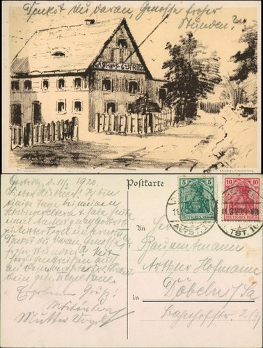 Ansichtskarte gostritz dresden - ansichtskarte, gostritz-dresden
