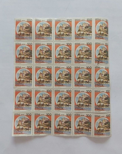 Francobollo 100 lire castello - 100,
