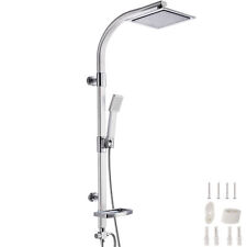 Sistema doccia a pioggia colonna doccia doccetta bagno gruppo portasapone set nu