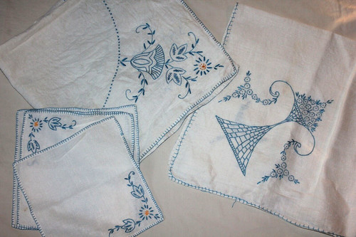 Tovaglia vintage lino cotone - , 2
