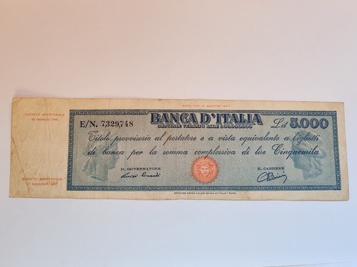 5000 lire titolo provvisorio