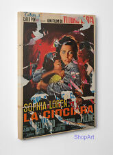 Quadro Vernice Pennellate  Mimmo Rotella La Ciociara Stampa su Tela Canvas