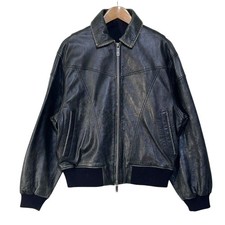 Giacca pelle di pecora nera