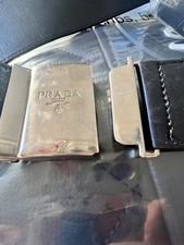 Cintura Prada LOGO nera con