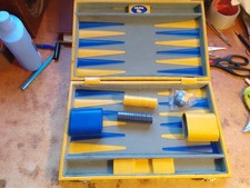 ' VALIGETTA - CONTENITORE ' CON GIOCO : '  BACKGAMMON '