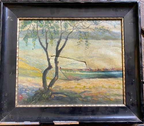 Dipinto olio monogr lw - dipinto, 1928