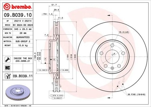 Coppia dischi freno brembo - freno,