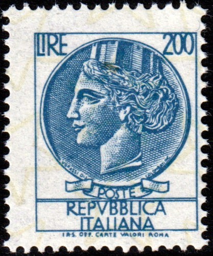 1976 lire 200 siracusana - lire, "siracusana"