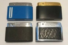 4 ACCENDINI SILVER MATCH COMPAUND A GAS-MADE FRANCE-ANNI 70'-VINTAGE COLLECTION