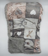 Coperta in pile plaid con