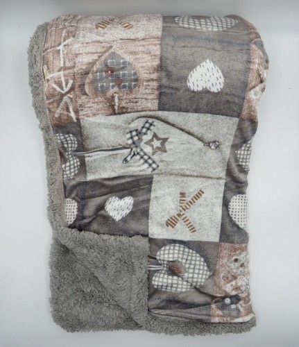 Coperta pile plaid con - coperta,