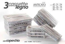 SET 3 CASSETTE SCATOLE BOX IN