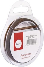 RAYHER - NASTRO IN ORGANZA H 3mm ROTOLO 10MT MARRONE