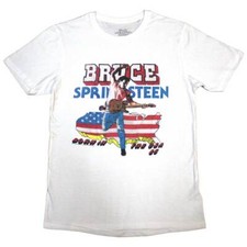 Maglietta bianca Bruce Springsteen ""Born In The USA 85"" - NUOVA