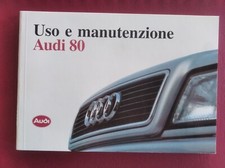 AUDI 80 80 Quattro MANUALE USO MANUTENZIONE originale 1992 perfetto