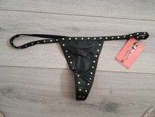 Perizoma bianco borchiato vera